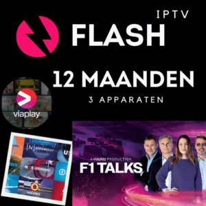 Flash IPTV Abonnement 12 Maanden - 3 Apparaten