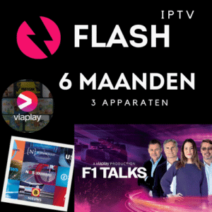 Flash IPTV Abonnement 6 Maanden - 3 Apparaten