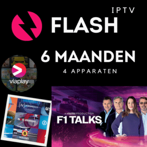 Flash IPTV Abonnement 6 Maanden - 4 Apparaten