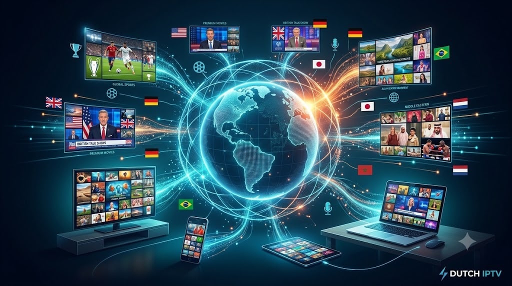 Wereldwijde toegang tot internationale zenders via onze dutch iptv abonnementen.
