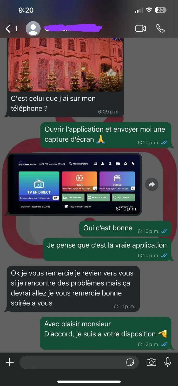 Screenshots van positieve WhatsApp klantbeoordelingen over de iptv nederland service van Flash IPTV.