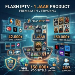 Het ultieme 12 maanden pakket voor iedereen die veilig, stabiel en voordelig iptv kopen wil.
